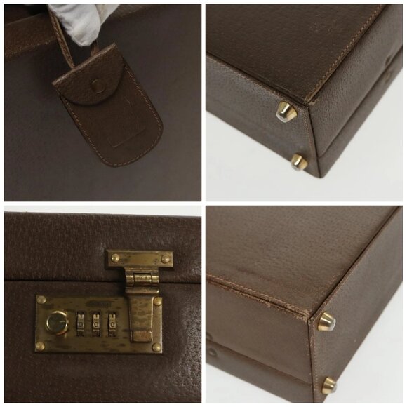 GUCCI Trunk Leather Brown Gold - Picture 10 of 14